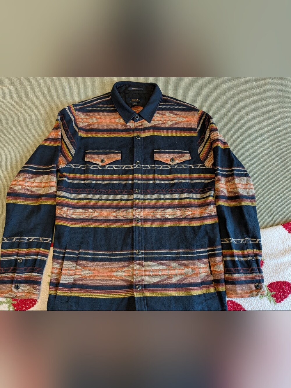 Roark Aleutia Blanket Overshirt Jacket Winter Size Medium